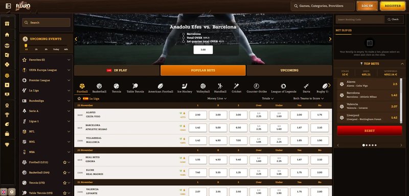 Lizaro casino bonus in United Kigdom